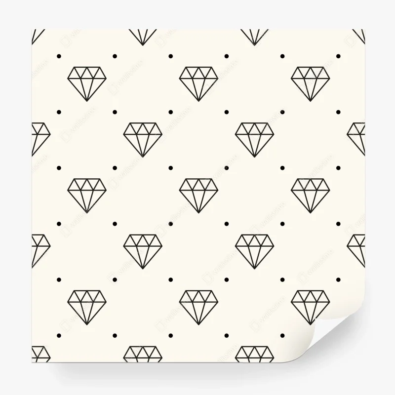 Fototapete minimalistisches diamantenmuster mit punkten