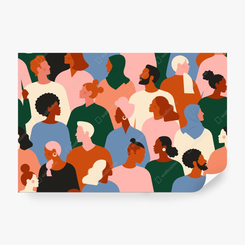 Fototapete lila tulpen im bukett – Wallnifity®