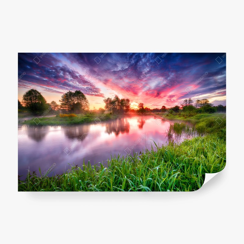 Fototapete tiefblaue marmortextur – Wallnifity®