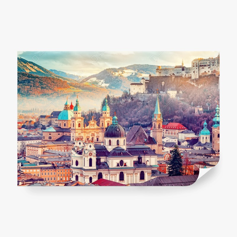 Fototapete elegantes graues damastmuster – Wallnifity®