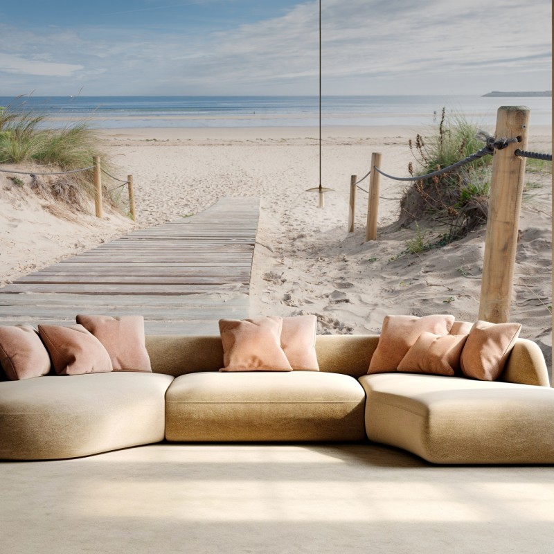 Fototapete ruhiger steg zum meer – Wallnifity®