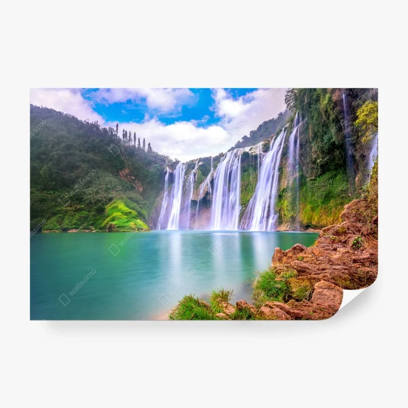 Fototapete wasserfall Jiulong in Luoping