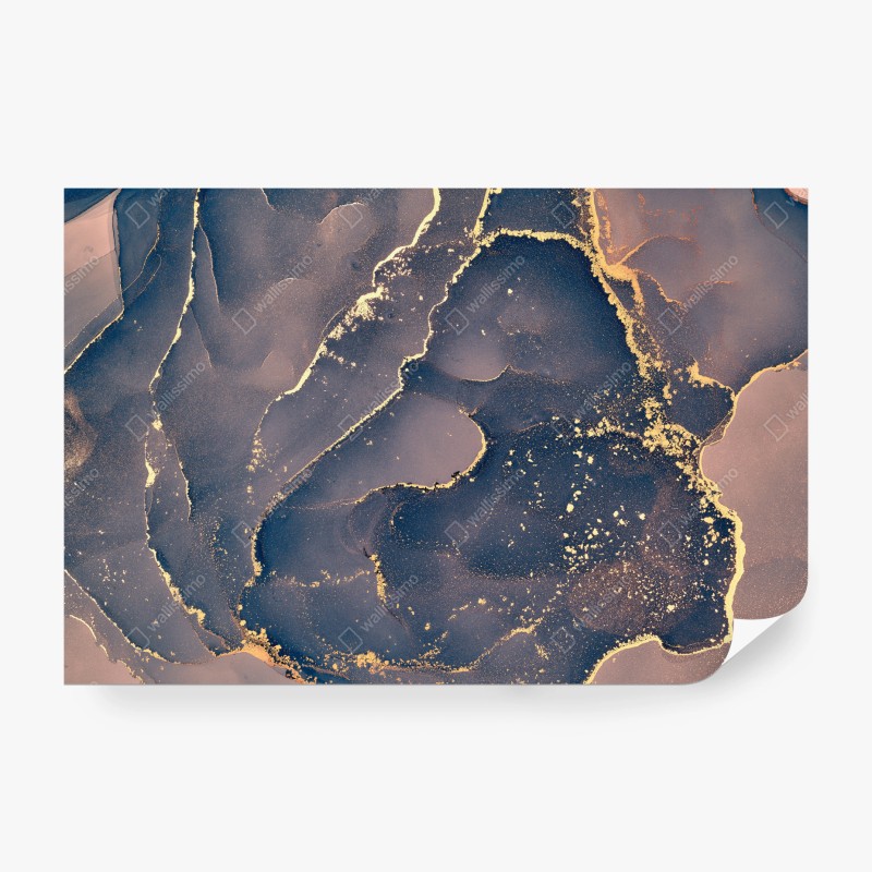 Fototapete nebliger kiefernwald mit pfad – Wallnifity®