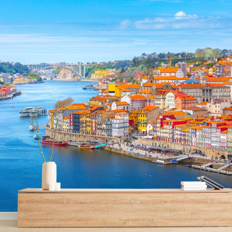 Fototapete Porto uferpanorama – Wallnifity®
