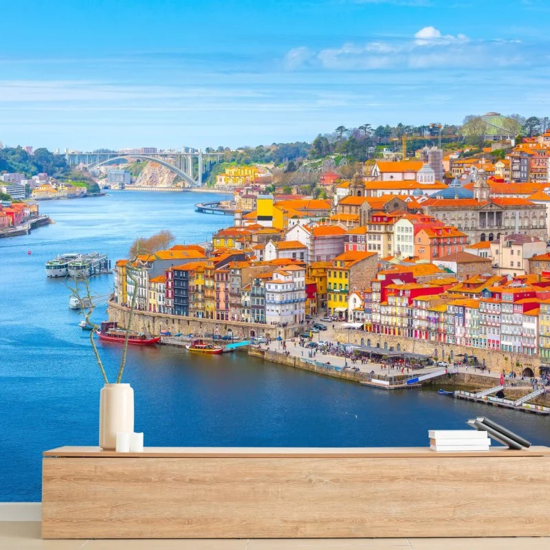 Fototapete Porto uferpanorama
