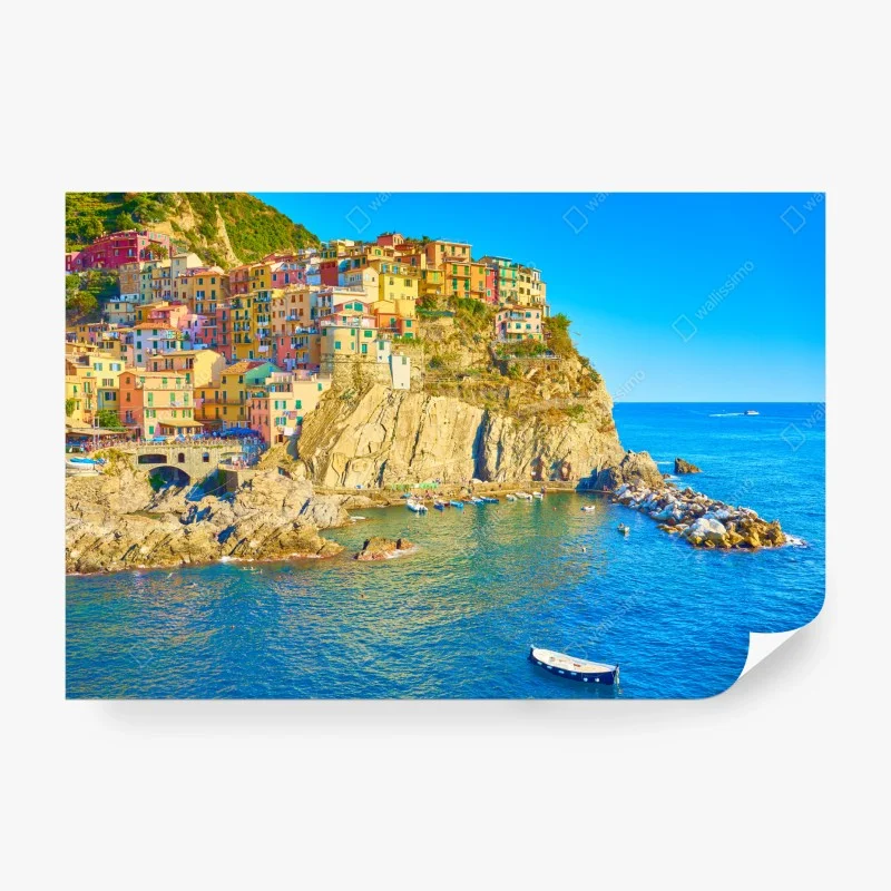 Fototapete buntes küstendorf in Cinque Terre