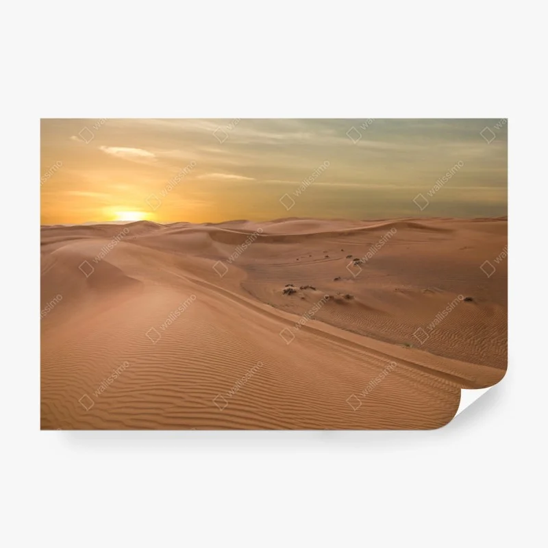 Fototapete sonnenuntergang über der wüste VAE