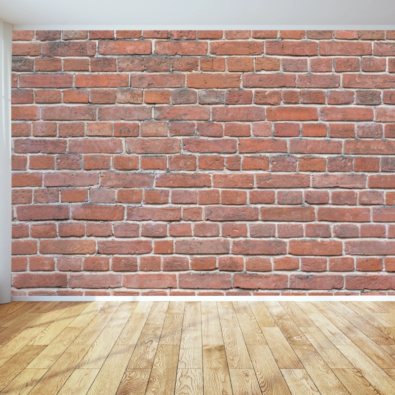 Fototapete textur rote ziegelwand – Wallnifity®