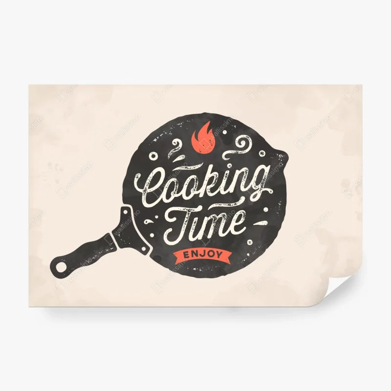 Fototapete cooking time retro küchendekor