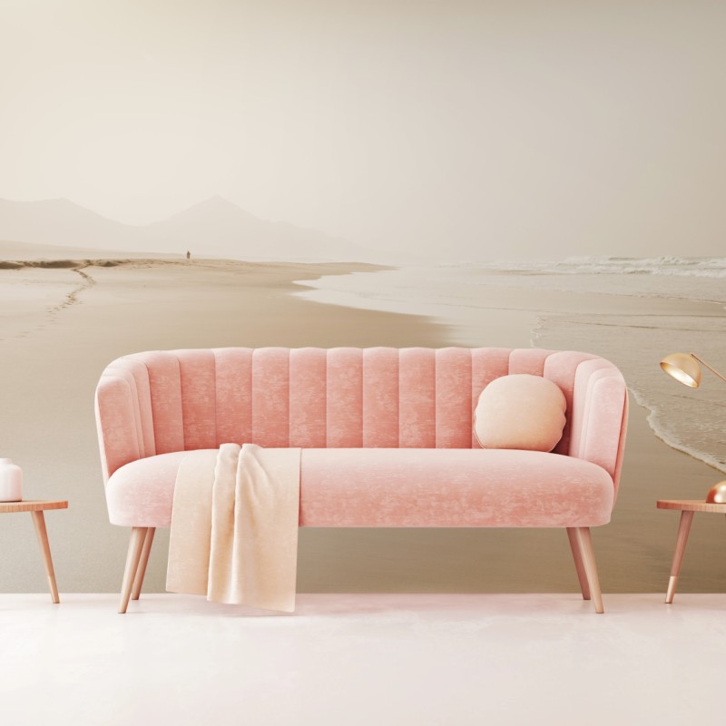 Fototapete ruhiger sepia strand – Wallnifity®