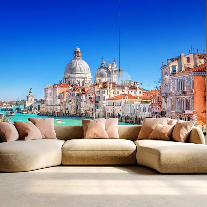 Fototapete Venedig großer kanal panorama – Wallnifity®