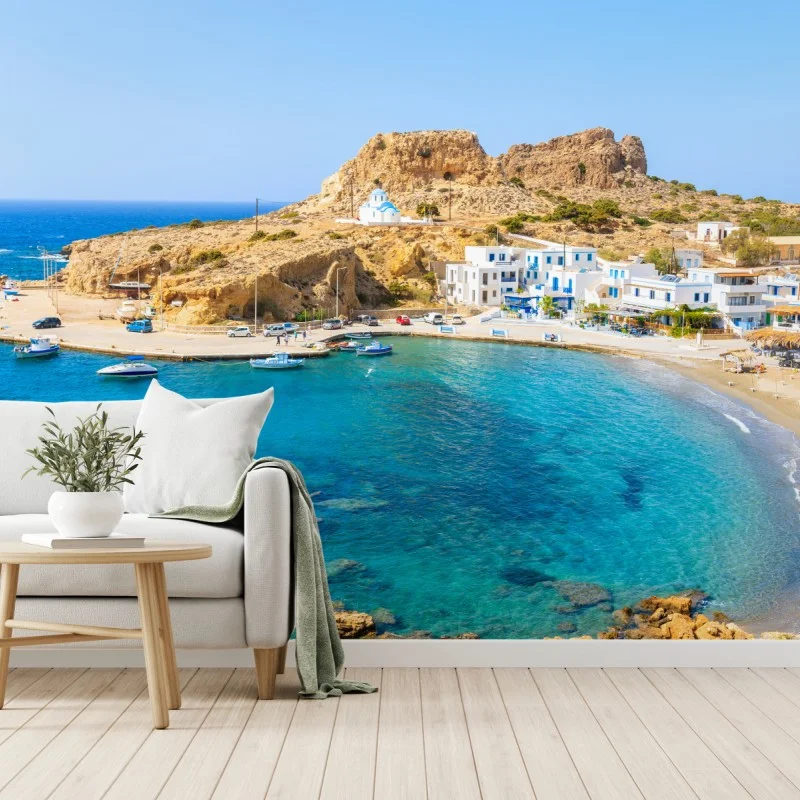 Fototapete bucht Finiki, Karpathos – Wallnifity® Fototapete bucht Finiki, Karpathos – Wallnifity®