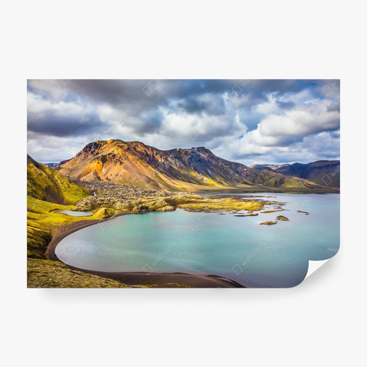 Fototapete sommersee auf Island – Wallnifity®