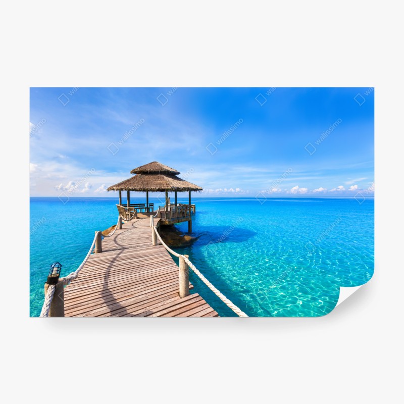 Fototapete türkis-magenta blasenmuster – Wallnifity®