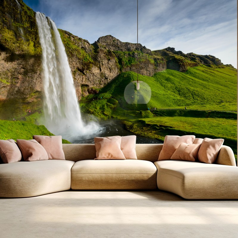 Fototapete Seljalandsfoss wasserfall in Island – Wallnifity®