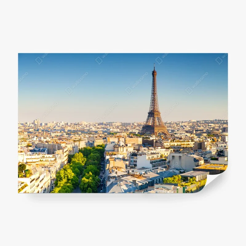 Fototapete Paris skyline mit dem Eiffelturm