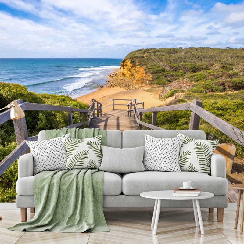 Fototapete weg zum Bells Beach küstenpanorama – Wallnifity®