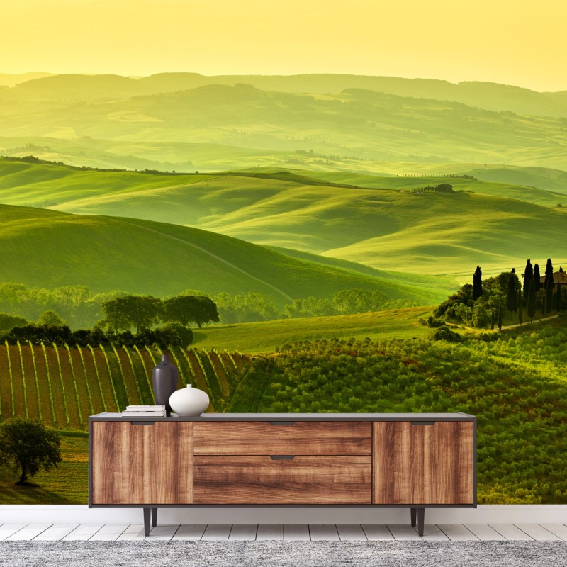 Fototapete Toskana sanfte hügel – Wallnifity®