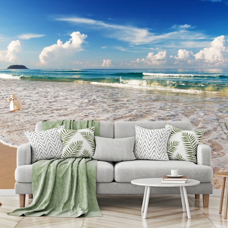 Fototapete strand Karon, Phuket morgendliche ruhe – Wallnifity®