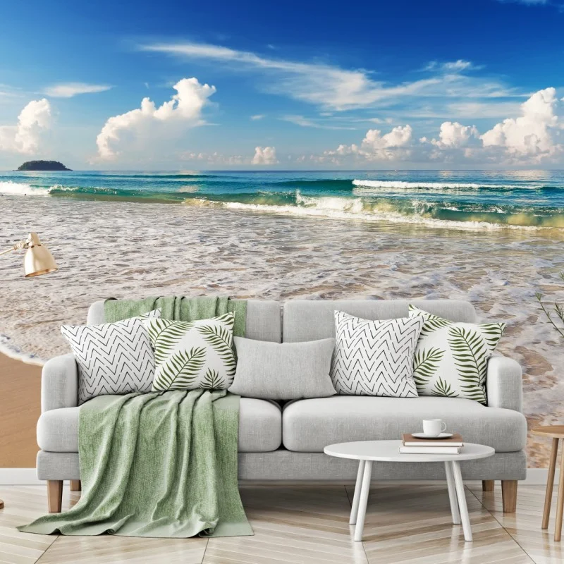 Fototapete strand Karon, Phuket morgendliche ruhe