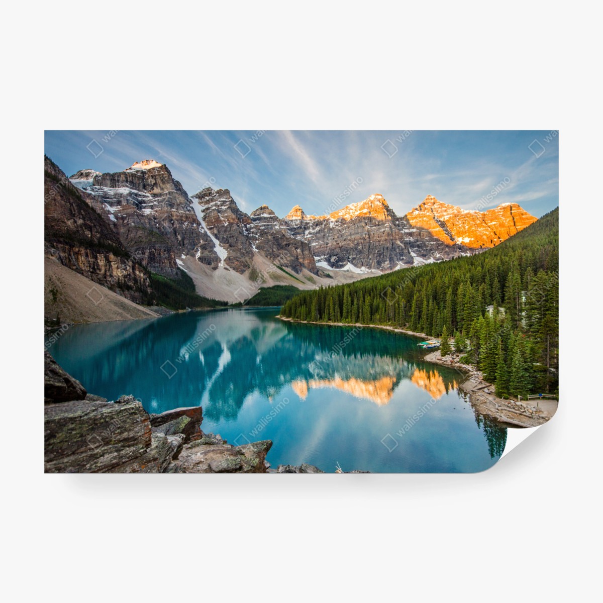 Fototapete alpensee im morgenlicht – Wallnifity®