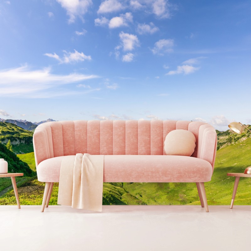 Fototapete ruhiger alpensee in den bergen – Wallnifity®