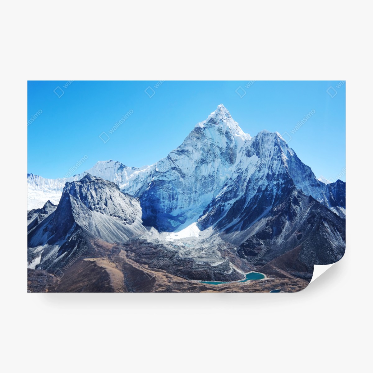 Fototapete majestätischer schneebedeckter berggipfel – Wallnifity®