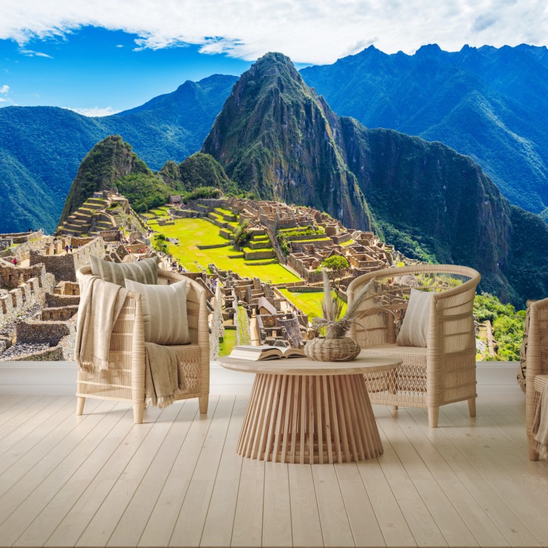Fototapete Machu Picchu antike andine zitadelle – Wallnifity®