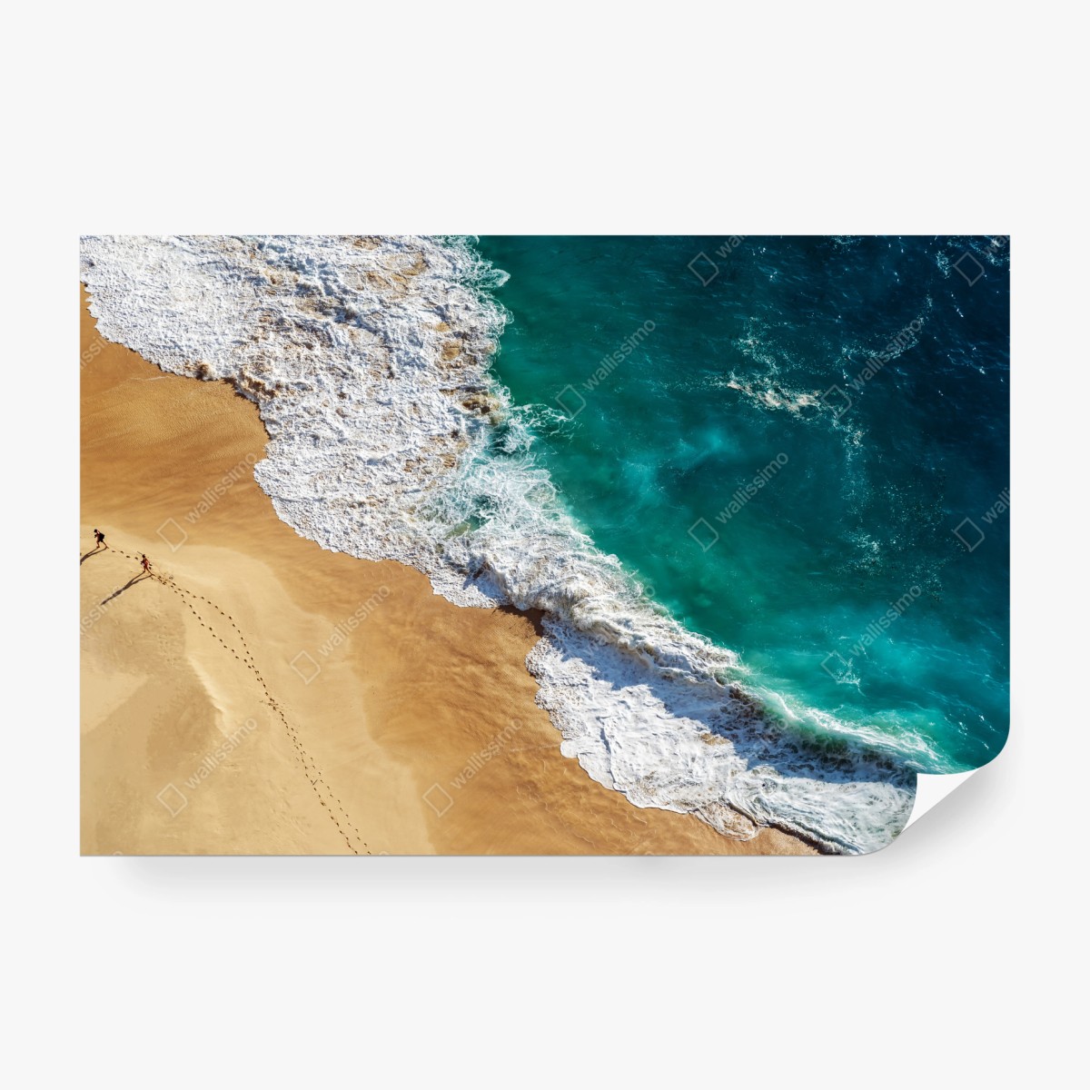 Fototapete türkisfarbene wellen am Kelingking Beach – Wallnifity®