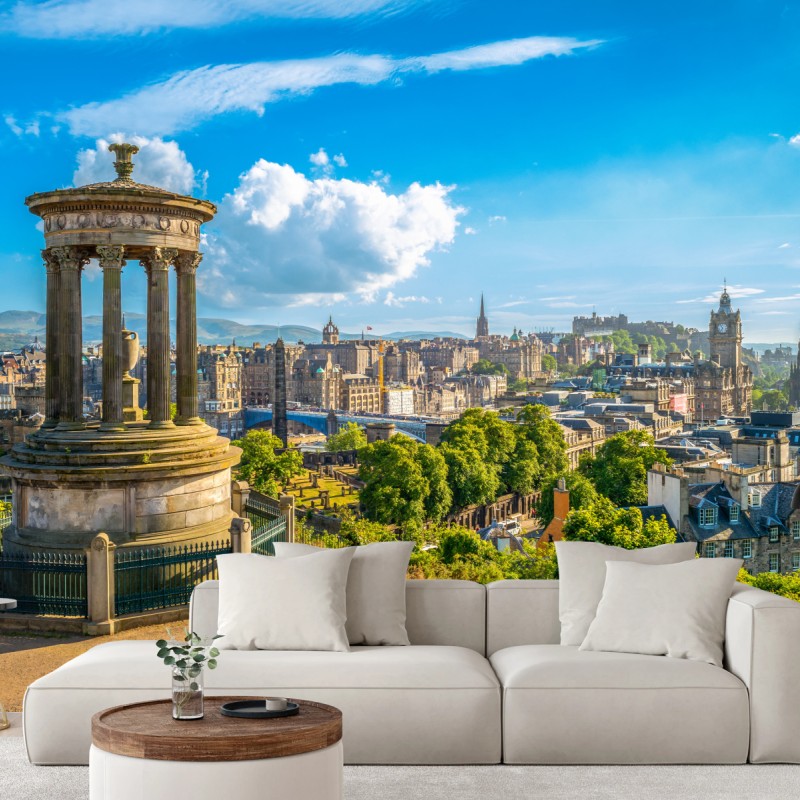 Fototapete Edinburgh skyline vom Calton Hill – Wallnifity®