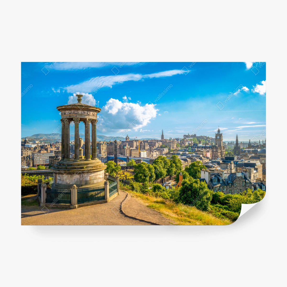 Fototapete Edinburgh skyline vom Calton Hill – Wallnifity®