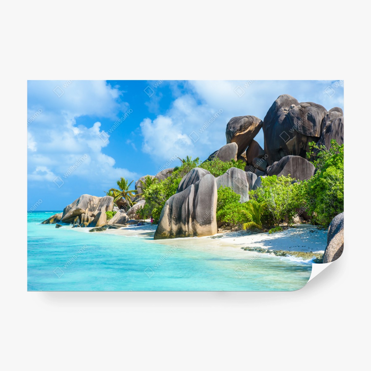 Fototapete strand Anse Source d'Argent, La Digue – Wallnifity®