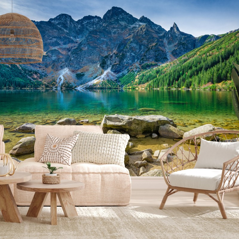 Fototapete Morskie Oko smaragdsee in Tatra – Wallnifity®