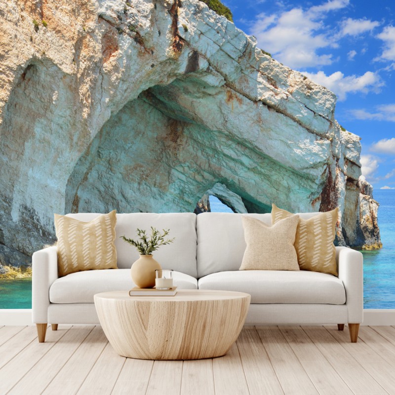 Fototapete blaue höhlen von Zakynthos