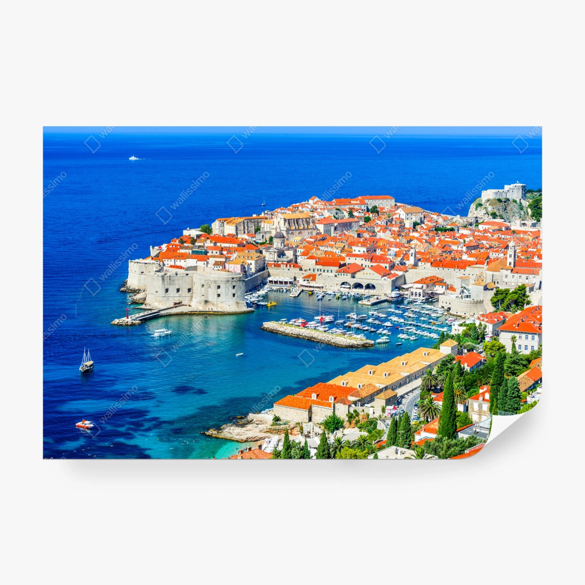 Fototapete Dubrovnik panorama der altstadt – Wallnifity®