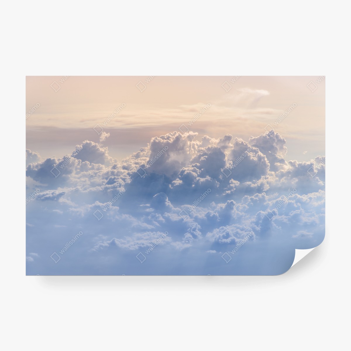 Fototapete sanfte wolken über dem blauen himmel – Wallnifity®