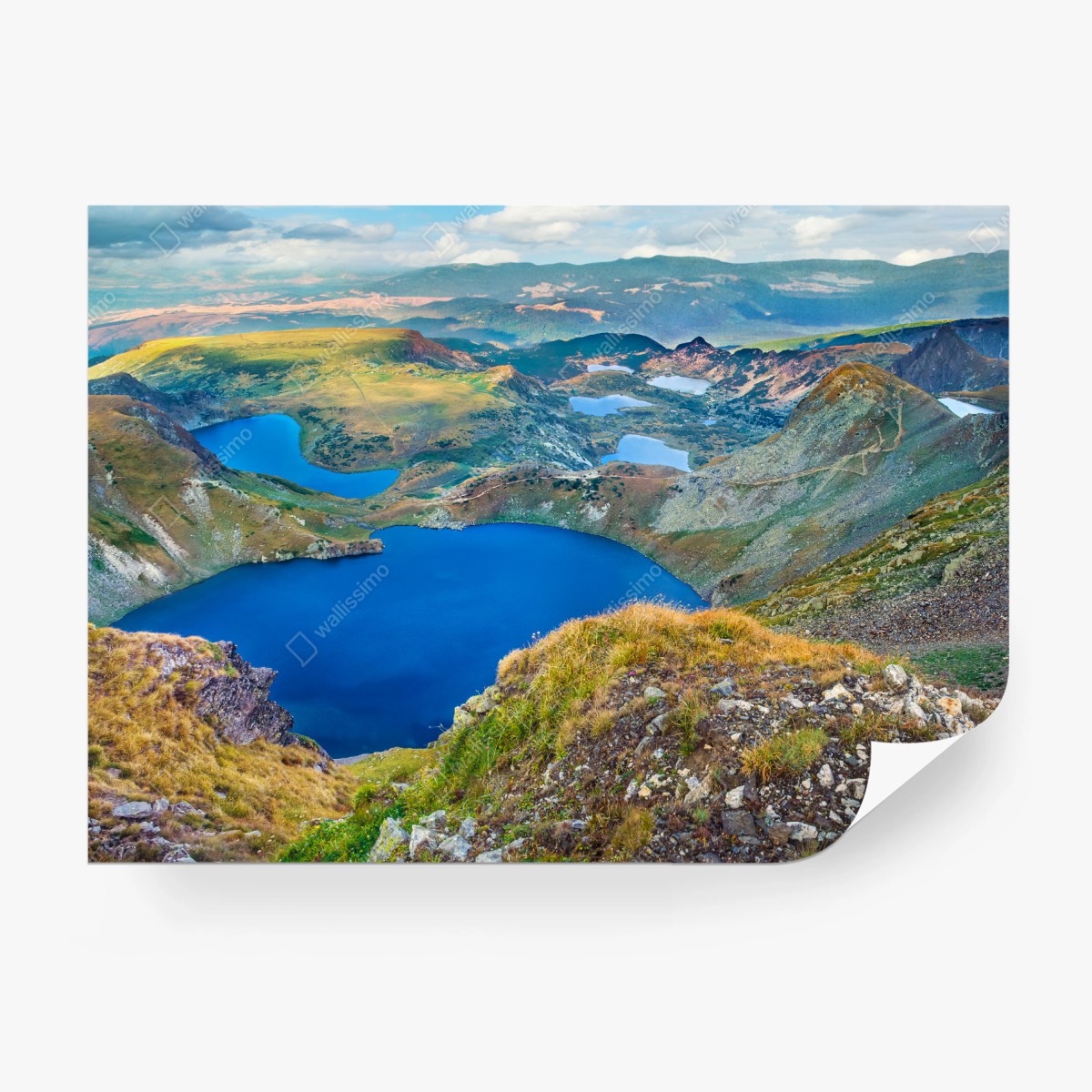 Fototapete alpine blaue seen panorama – Wallnifity®