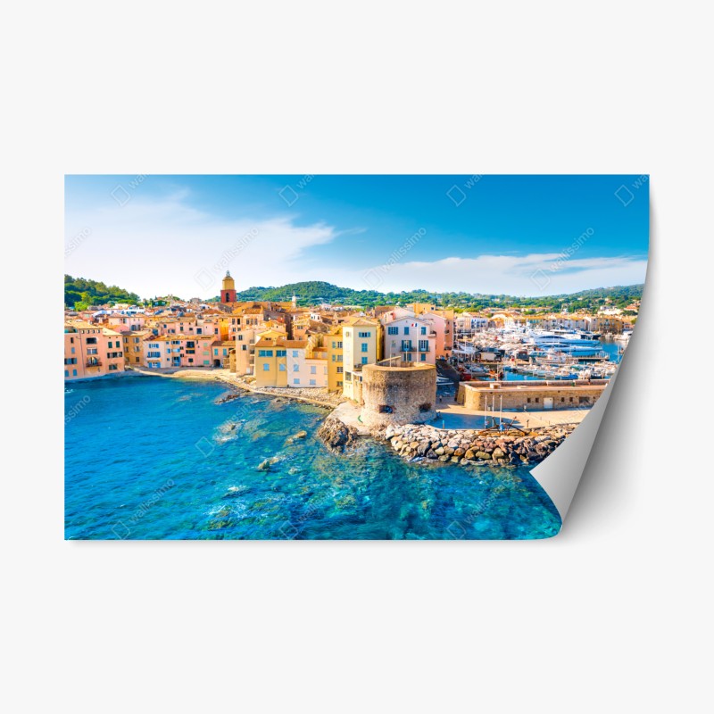 Repositionierbarer Aufkleber weiche blaue sterne für das kinderzimmer – Wallnifity®