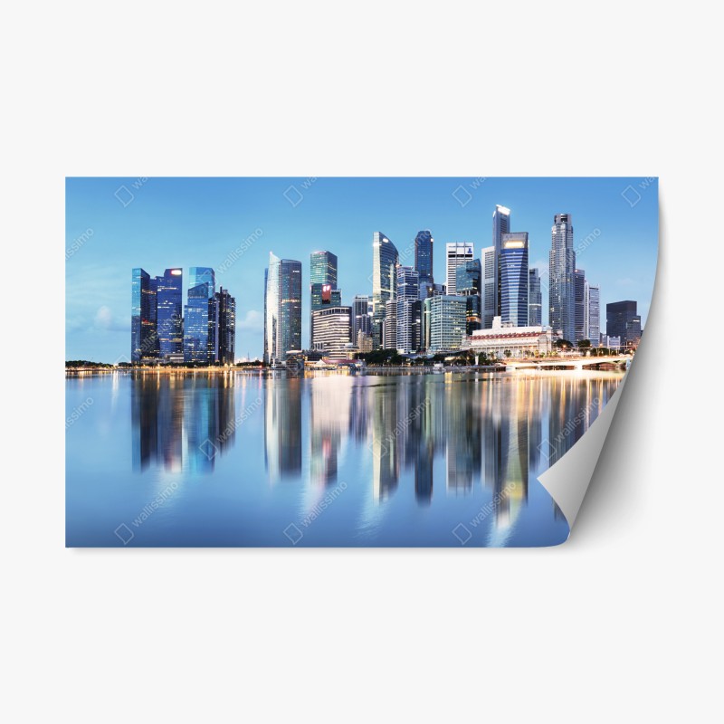 Repositionierbarer Aufkleber aquarell kaktusgarten muster – Wallnifity®