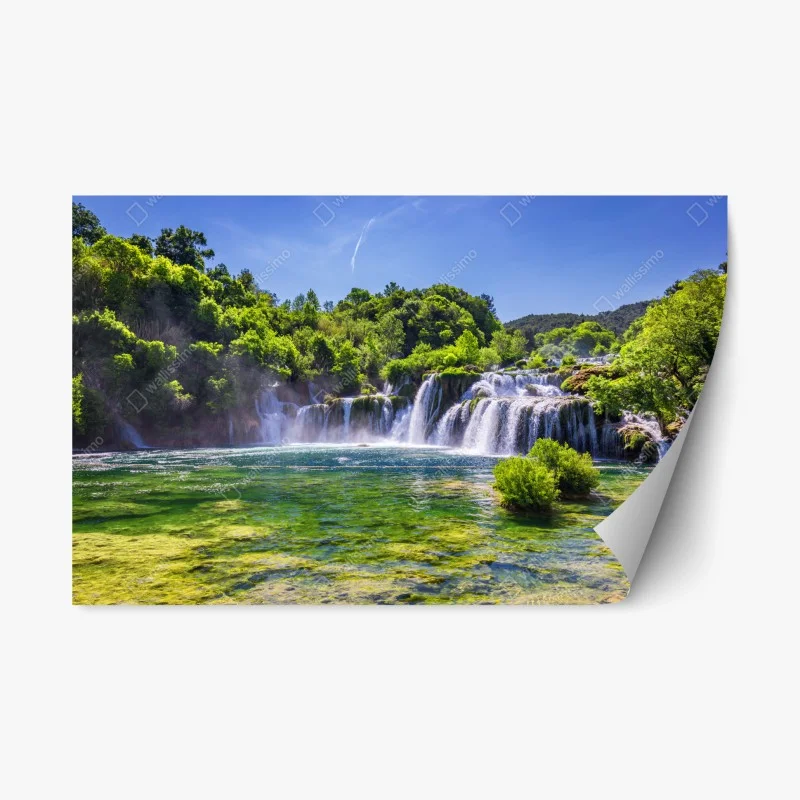 Repositionierbarer Aufkleber Skradinski Buk wasserfall im Krka Nationalpark – Wallnifity® Repositionierbarer Aufkleber Skradinski Buk wasserfall im Krka Nationalpark – Wallnifity®