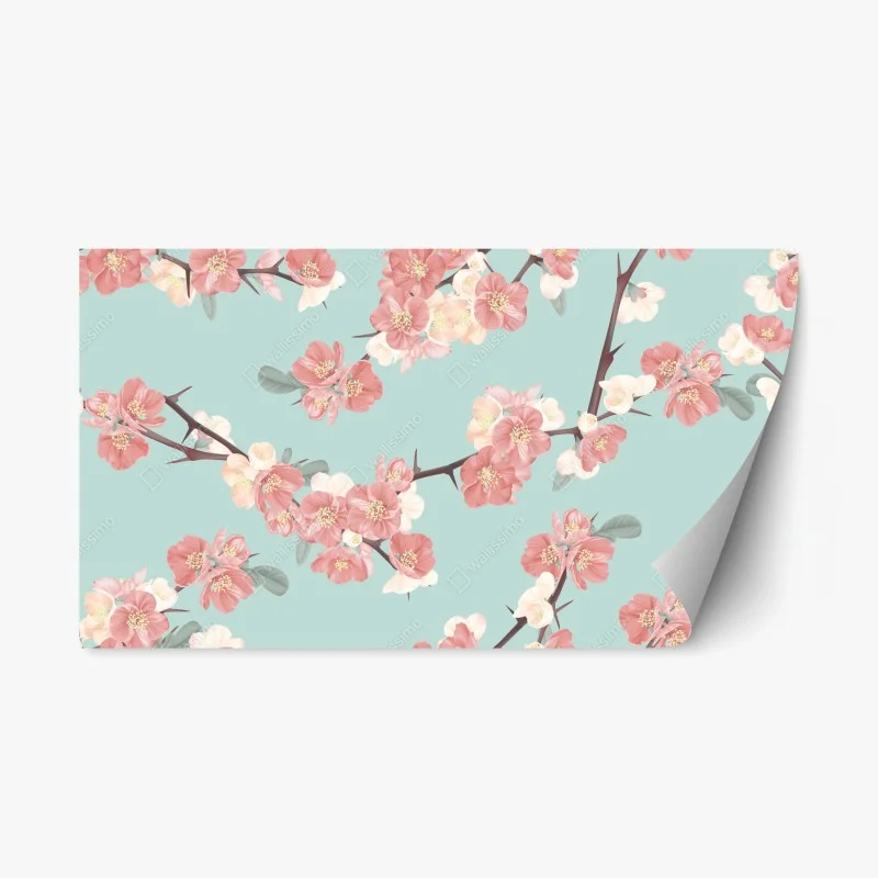 Repositionierbarer Aufkleber lebendige Skyline von Istanbul über dem Bosporus – Wallnifity®