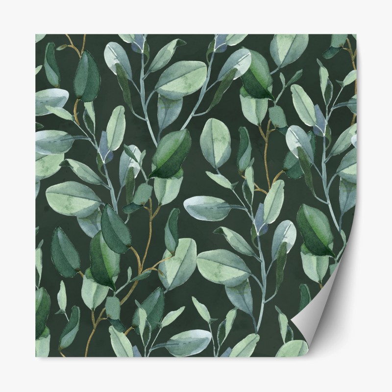 Repositionierbarer Aufkleber sonnenuntergangspfad auf berggrat über see und tal – Wallnifity®