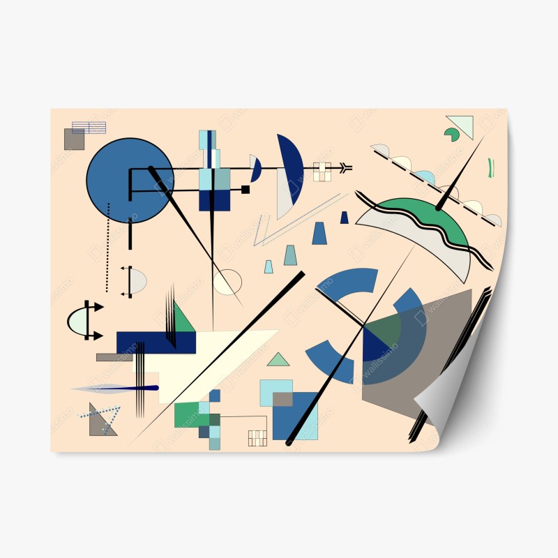 Repositionierbarer Aufkleber moosbedeckter waldbach im herbst – Wallnifity®