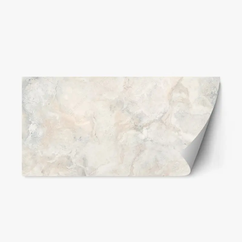Repositionierbarer Aufkleber weiche beige marmorstruktur
