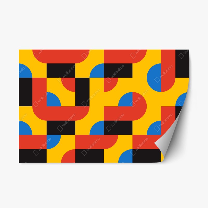 Repositionierbarer Aufkleber goldenes sonnenuntergangspanorama am strand mit Tafelberg – Wallnifity®