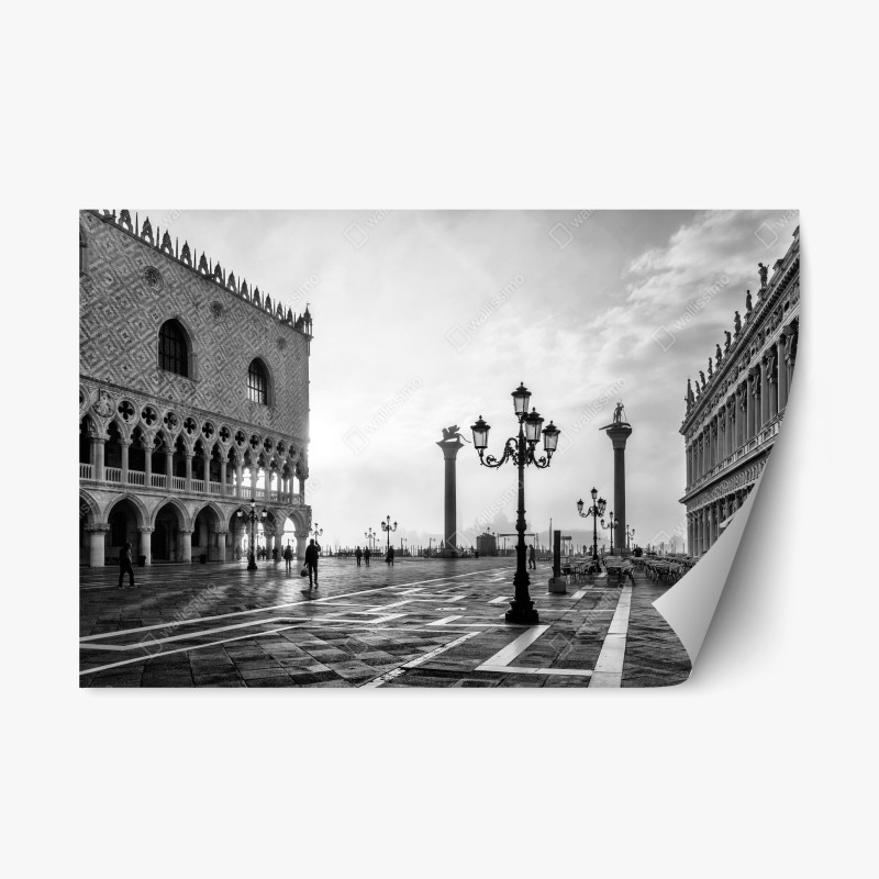 Repositionierbarer Aufkleber Neptun klassisches standbild in monochrom – Wallnifity®