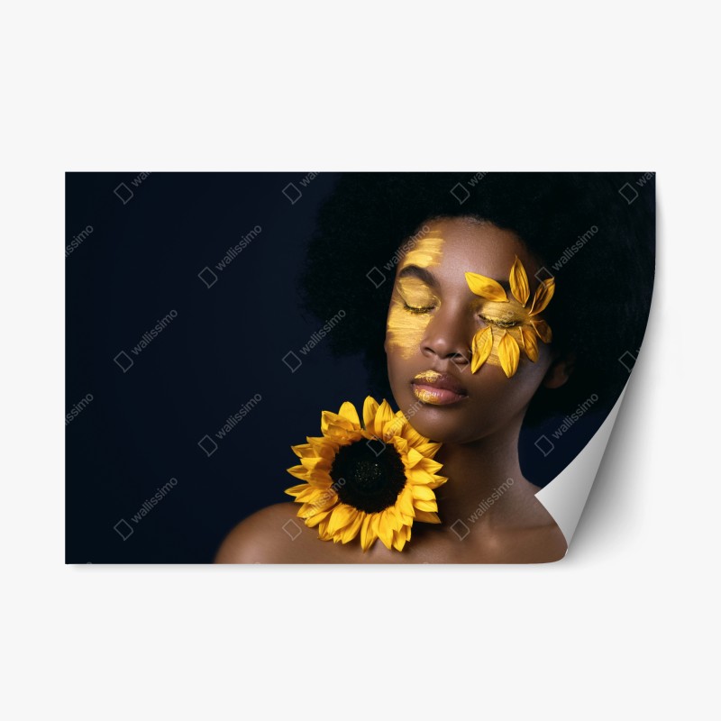 Repositionierbarer Aufkleber strand Anse Source d'Argent, La Digue – Wallnifity®