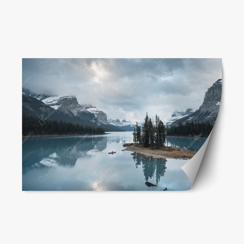 Repositionierbarer Aufkleber türkis wellenmuster für das interieur – Wallnifity®