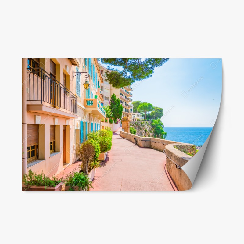 Repositionierbarer Aufkleber sonnenbeschienene bergstraße zum vulkan – Wallnifity®