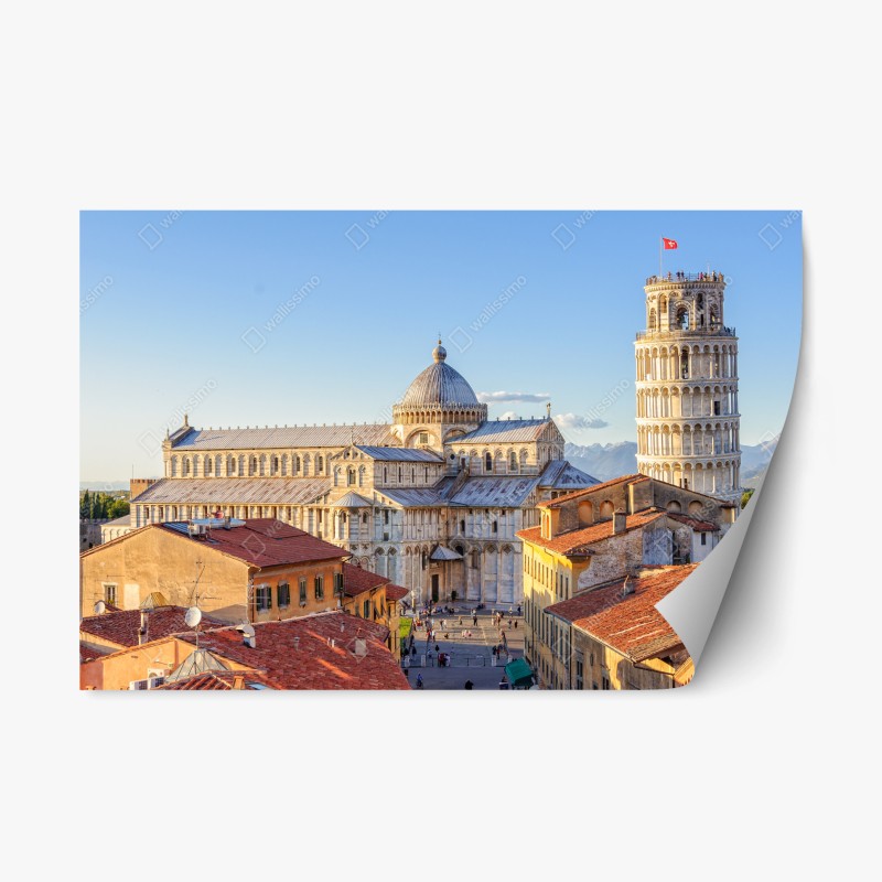 Repositionierbarer Aufkleber üppige tropische farnblätter – Wallnifity®